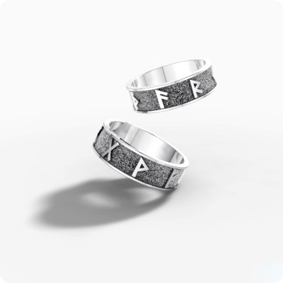Серебряное кольцо с Рунами (на выбор)
